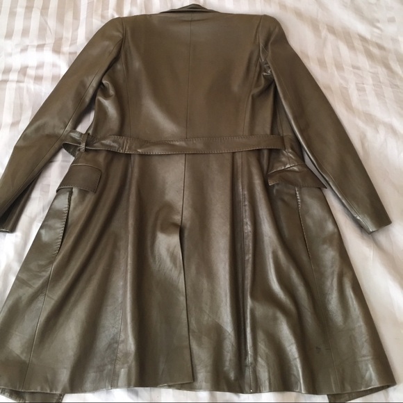 GUCCI. leather trench coat - Picture 5 of 15